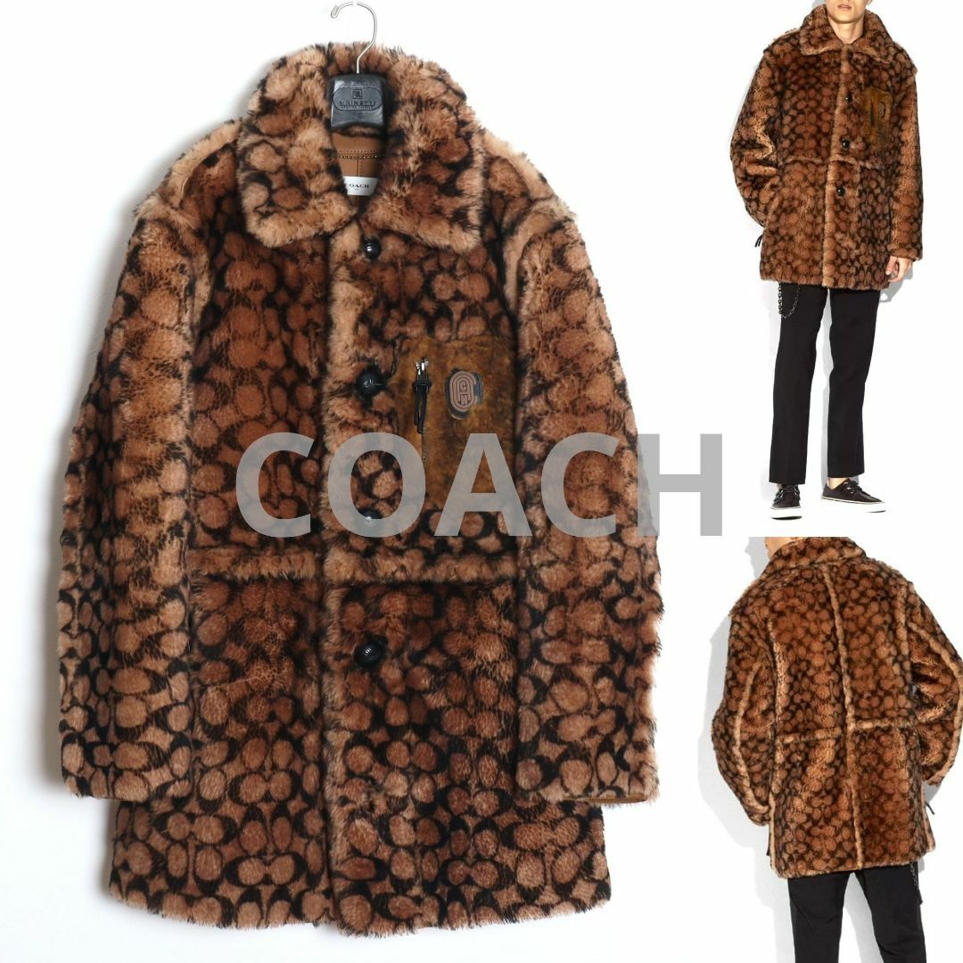 COACH - コーチ19AW国内正規品 シグネチャー ムートンジャケット 48の