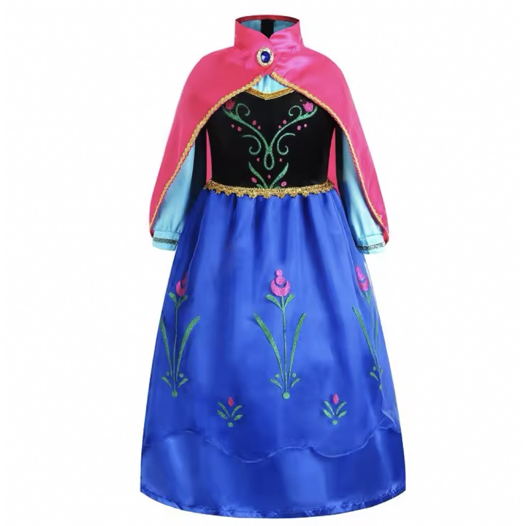 アナと雪の女王 - 【サイズ120】アナと雪の女王アナ風ドレス〜雪山に