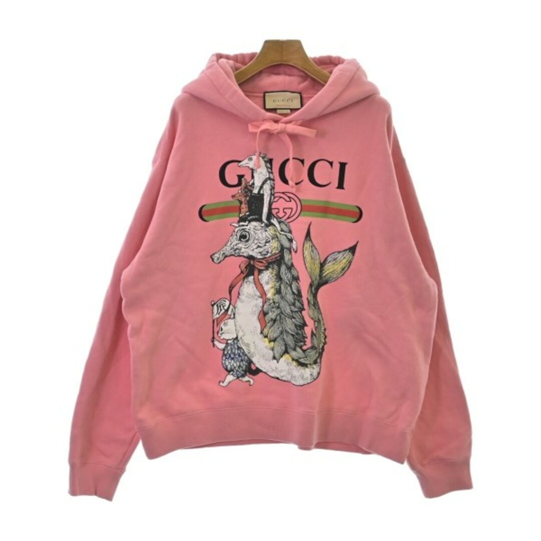 GUCCI - GUCCI グッチ パーカー M ピンク 【古着】【中古】の通販 by