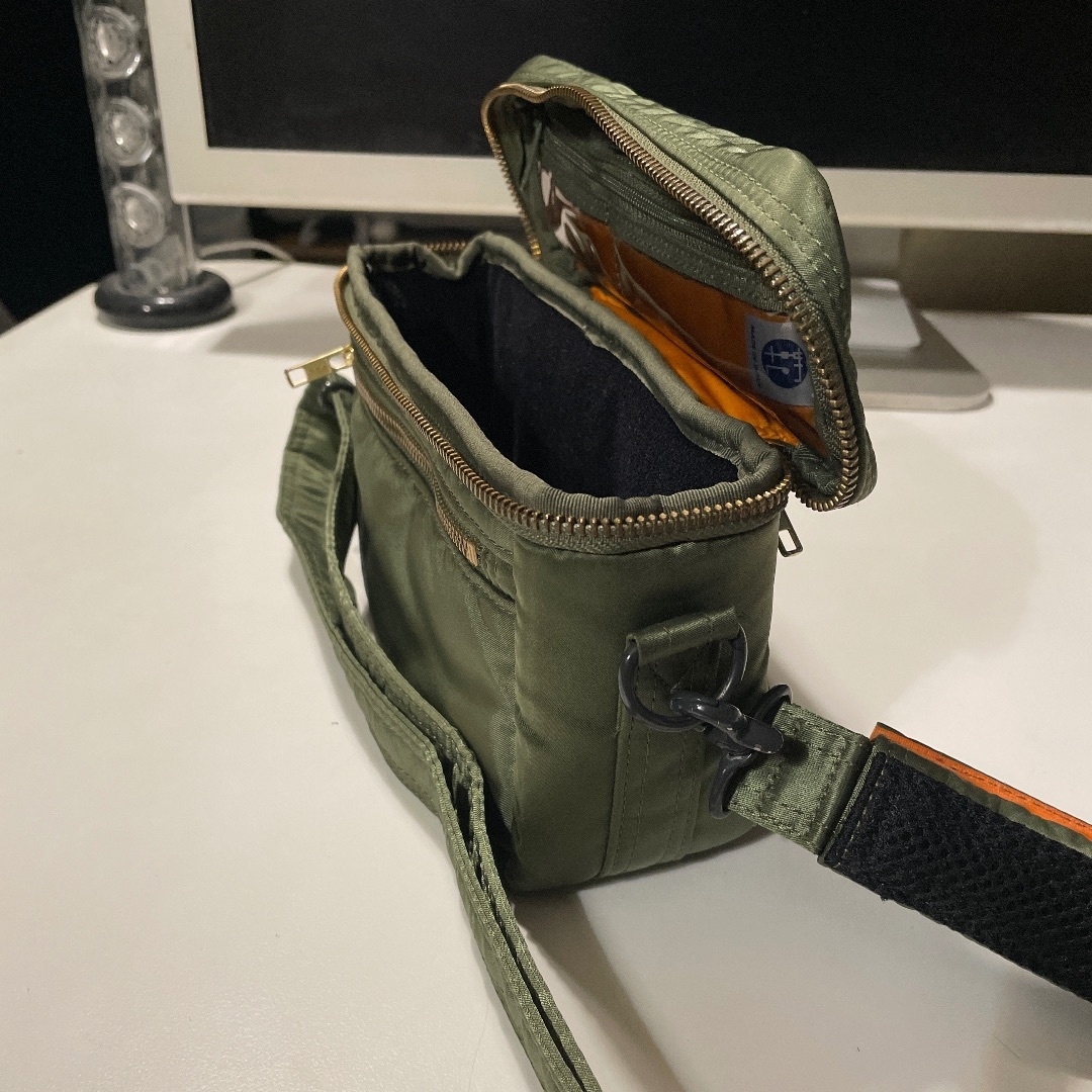 PORTER - 希少 初期 PORTER タンカー カメラバッグ S セージグリーン