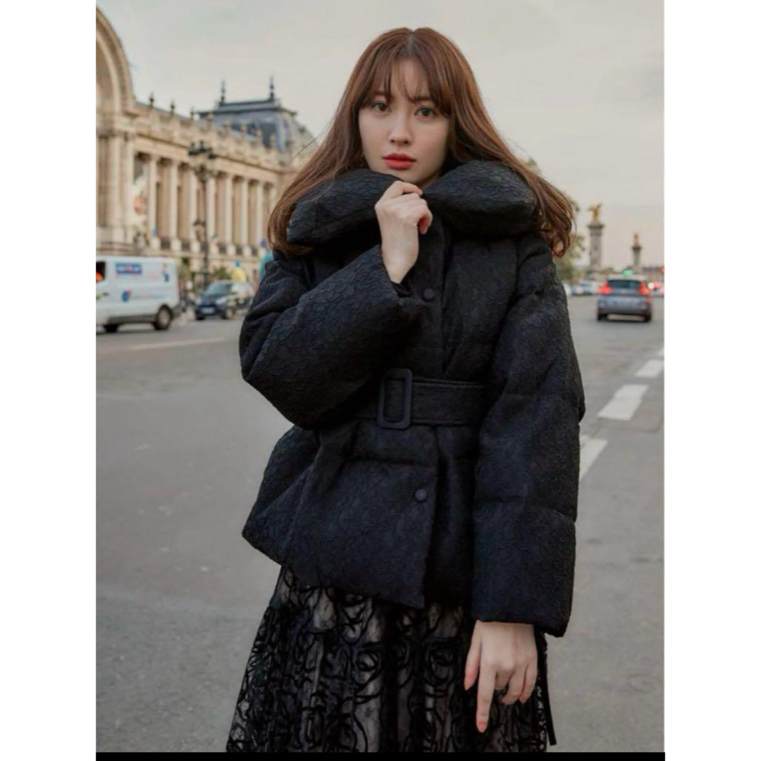 Her lip to - Herlipto Lace shell belted down jacket Sの通販 by