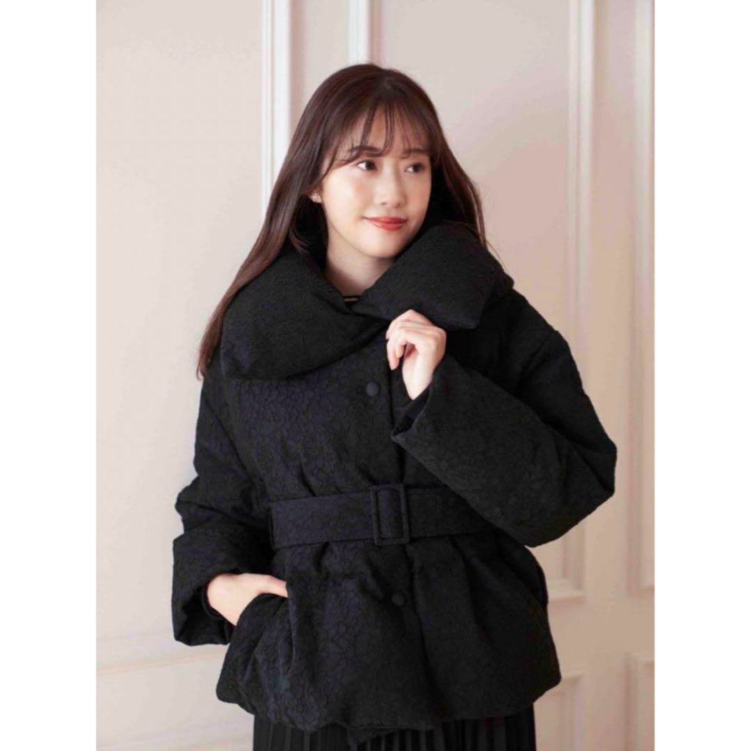 Her lip to - Herlipto Lace shell belted down jacket Sの通販 by