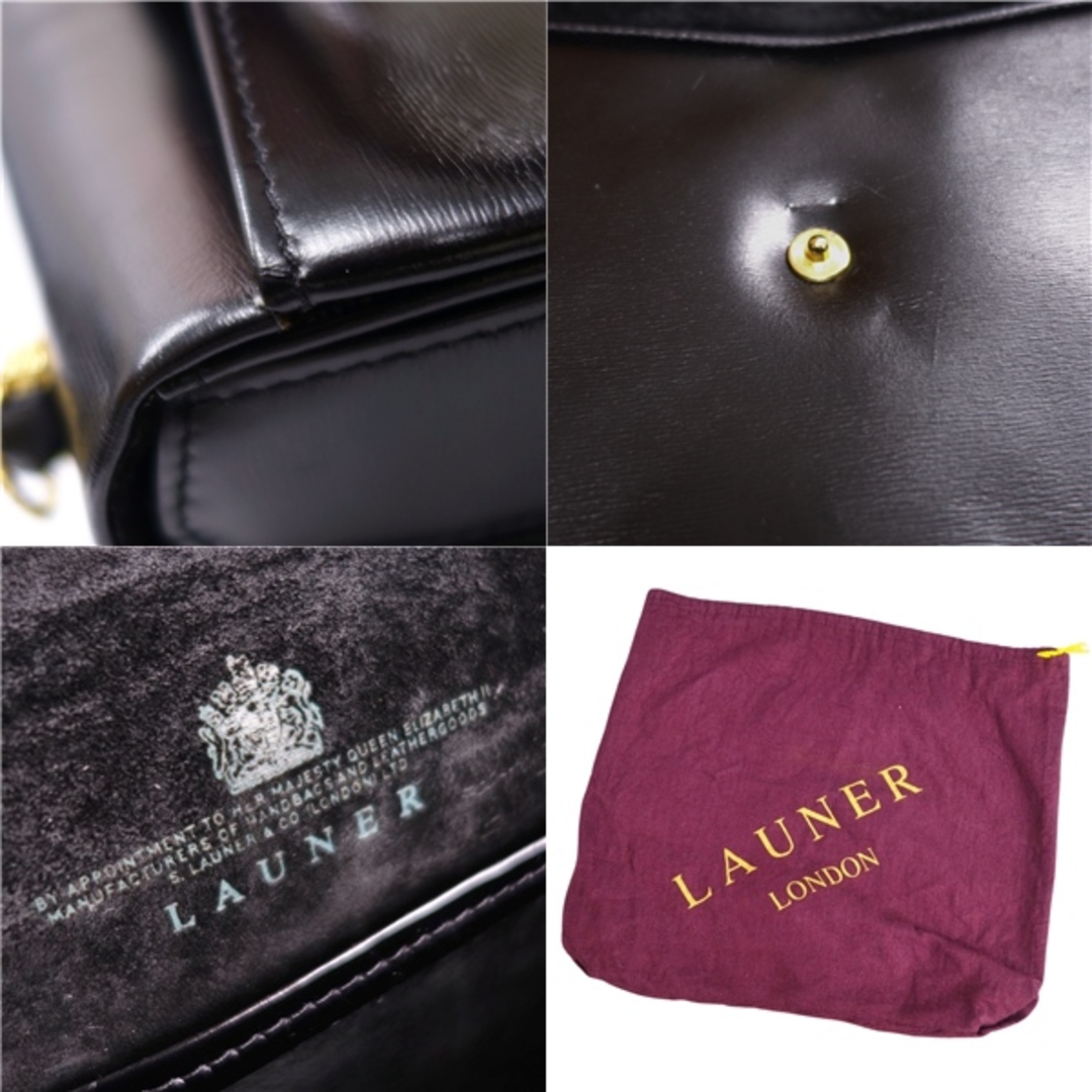 ロウナー LAUNER バッグ ハンドバッグ ゴールド金具 カーフレザー