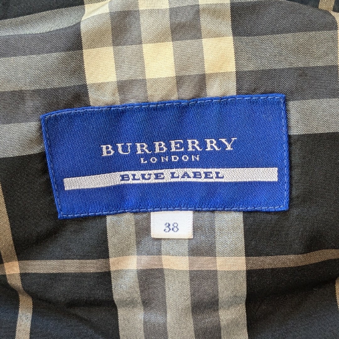BURBERRY BLUE LABEL - バーバリーブルーレーベル ダウンベスト 黒色
