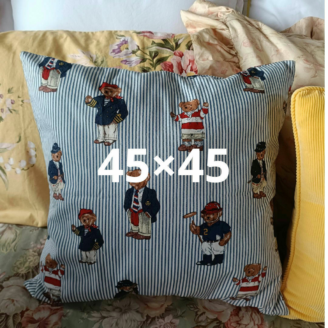 Ralph Lauren - ポロベア クッションカバー 洗濯2回 45×45 ラルフ
