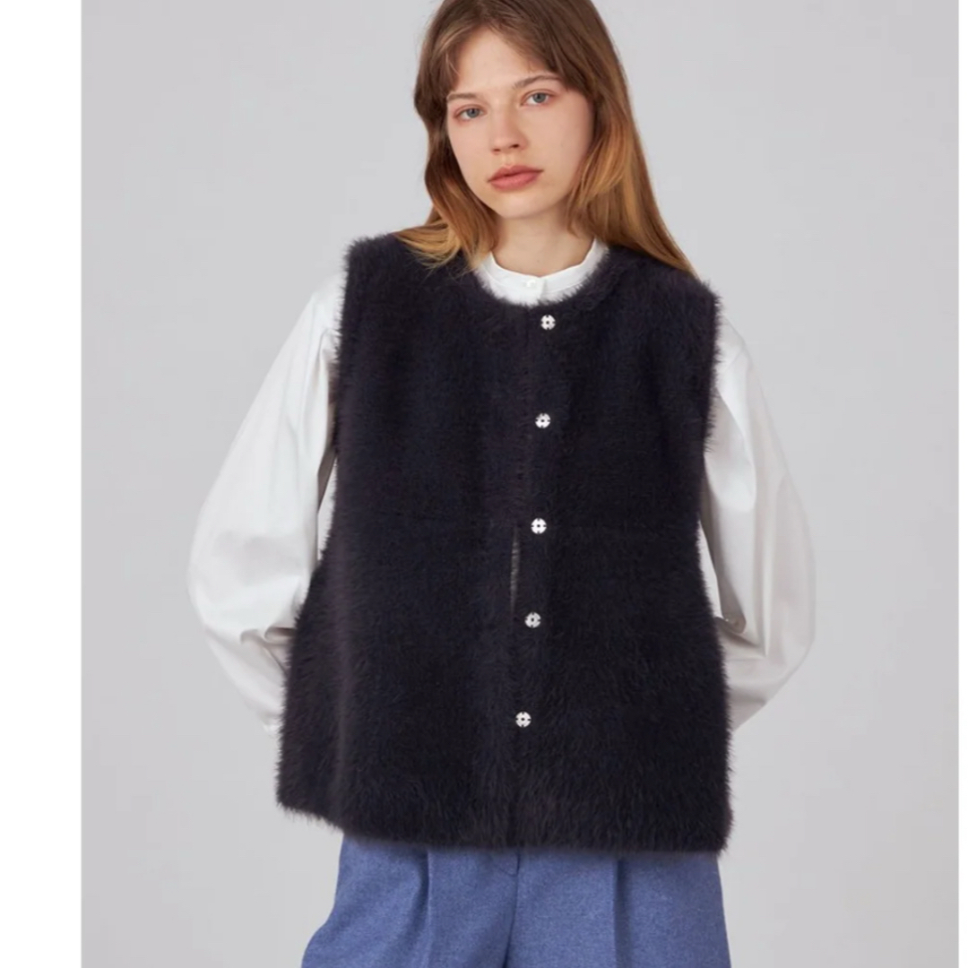 Ballsey - mia様 専用 完売品 Ballsey フェザーヤーン ペプラムベスト