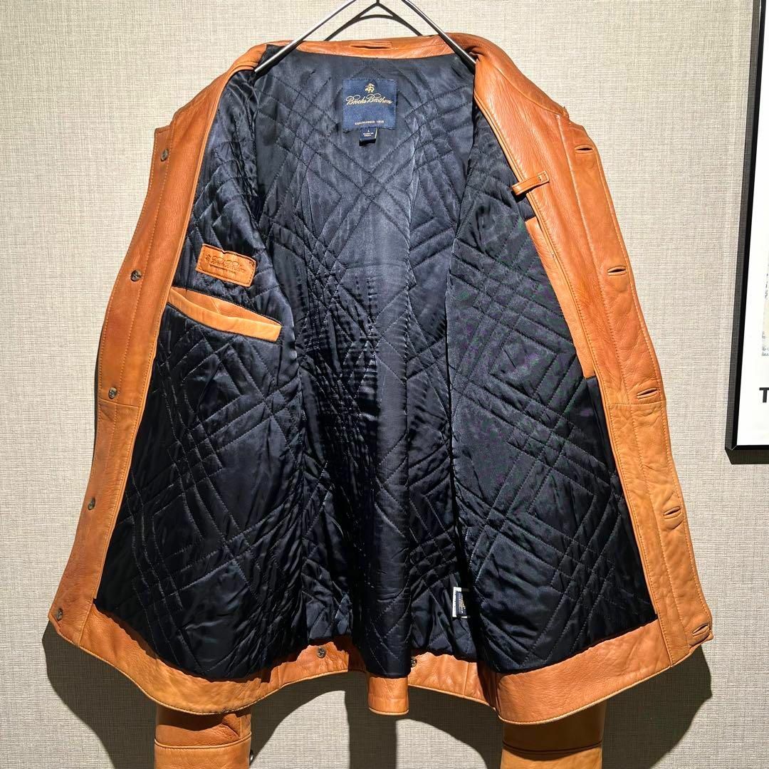 Brooks Brothers - brooks brothers ラムレザー トラッカージャケット