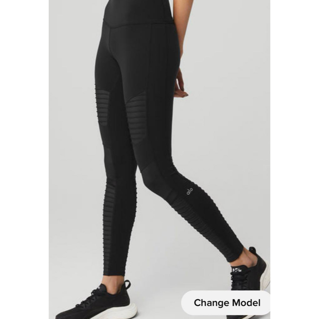 超美品】alo yoga ダメージレギンス ブラック 超美品】alo yoga