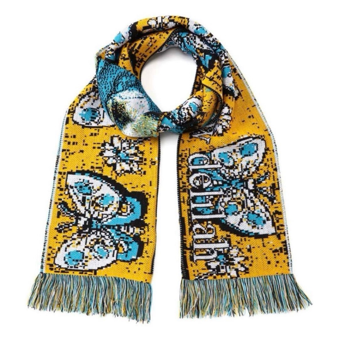 MONTMARTRE NEW YORK 蝶模様マフラー