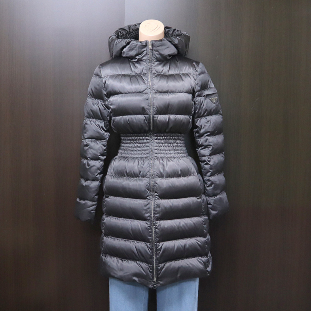 PRADA - 【PRADA】プラダ ロングダウンコート ブラック 36 29B364