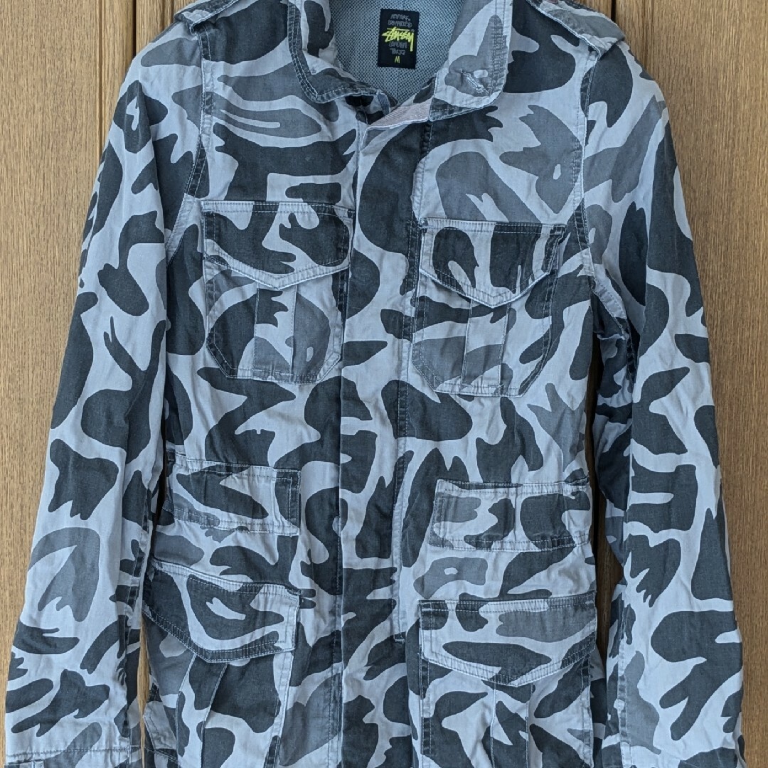 STUSSY - STUSSY ステューシー 迷彩 カモフラ ジャケット 灰色 グレー