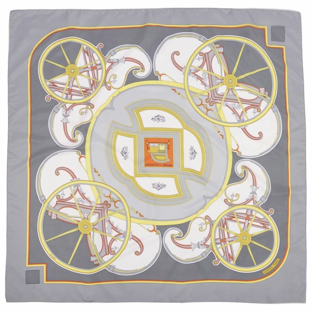 HERMES - エルメス HERMES スカーフ カレ90 WASHINGTON'S CARRIAGE