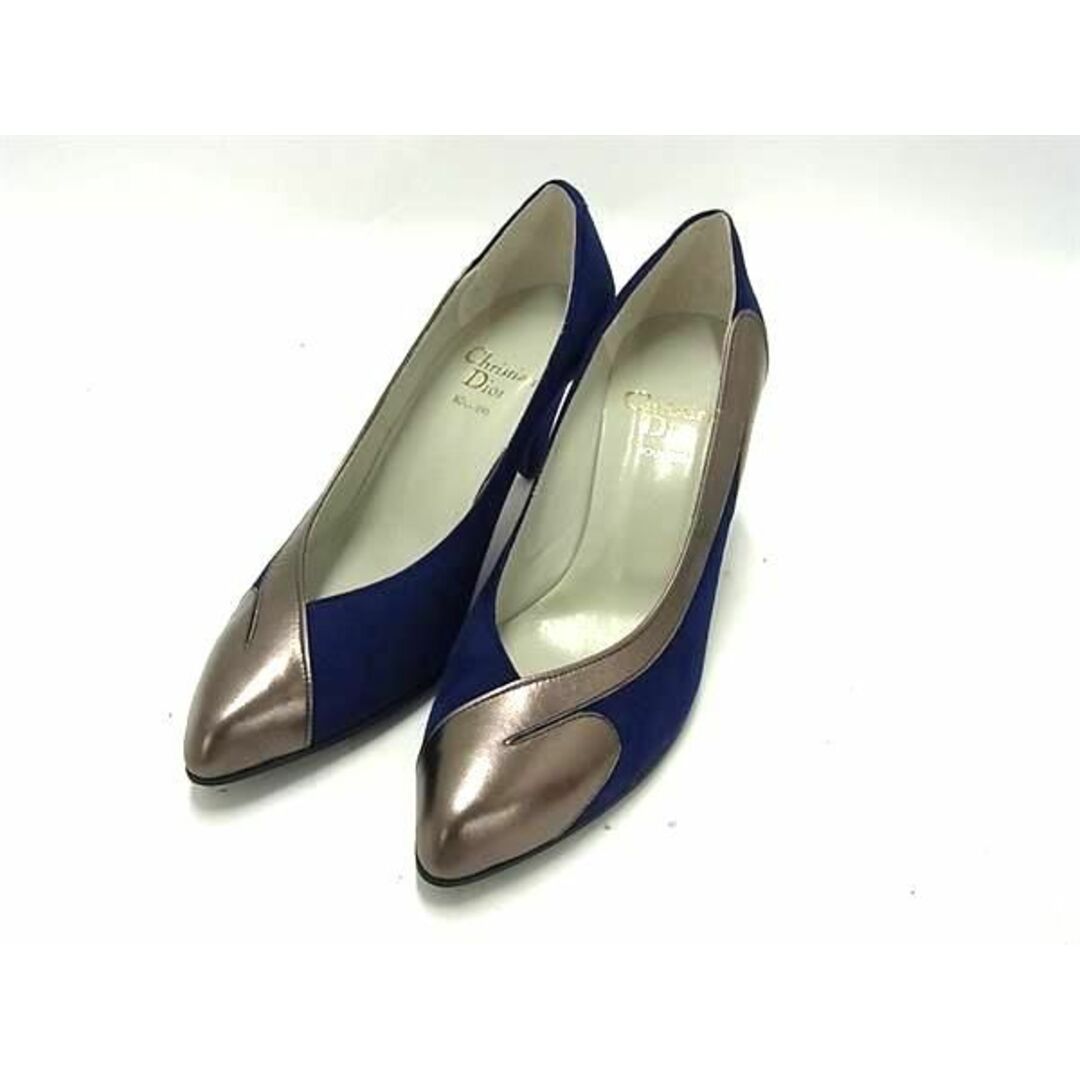 Dior - ChristianDior クリスチャンディオール スエード×レザー ヒール