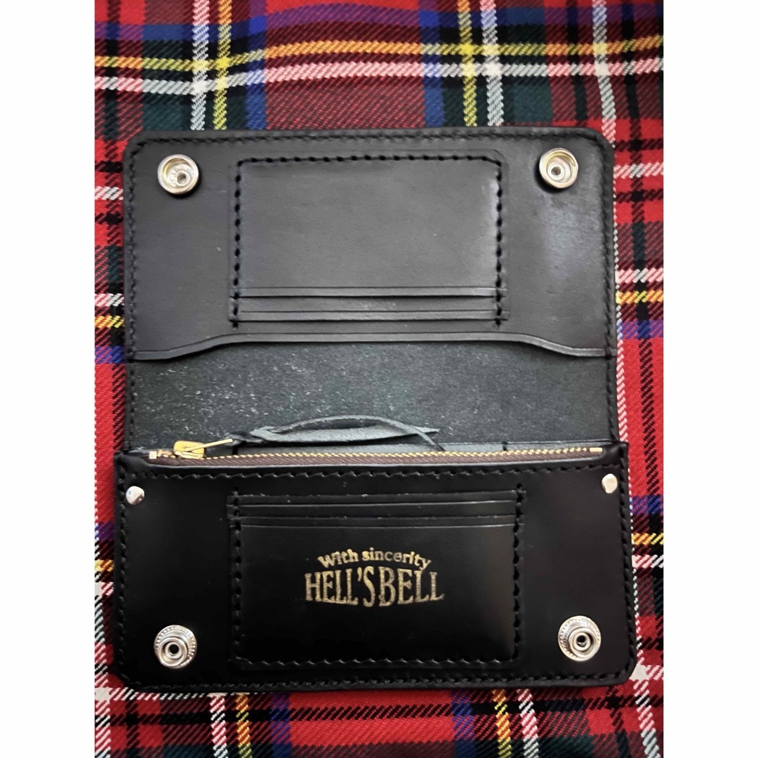 トラッカーウォレット Mサイズ フラワースタッズ の通販 by HELL'S