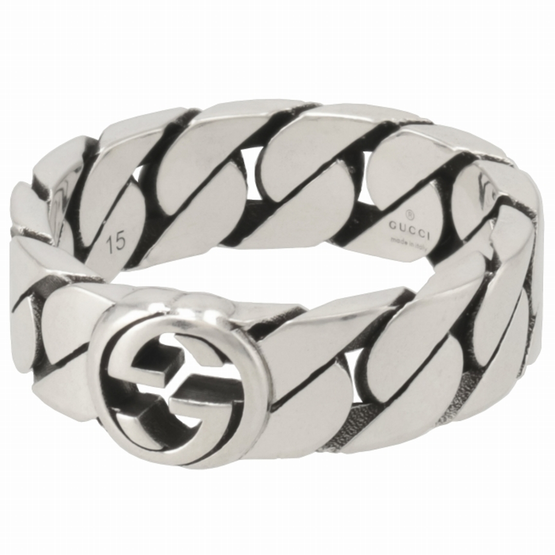 GUCCI - グッチ GUCCI リング インターロッキング ワイド リング 6mm幅