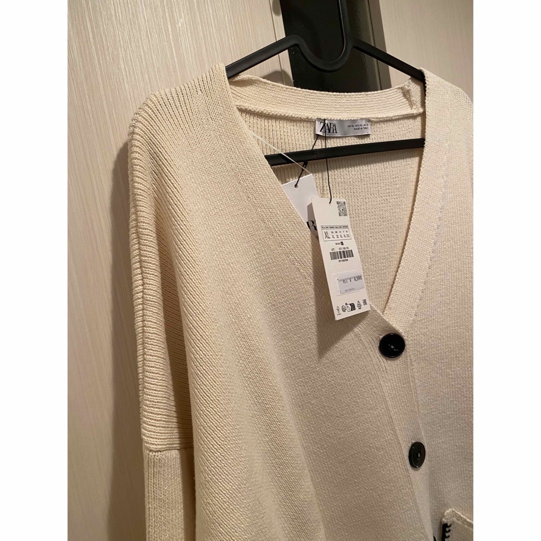 ZARA - 新品未使用！ZARA コントラストトップステッチニット