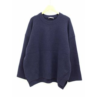Deuxieme Classe Double Sweater ニットネイビー