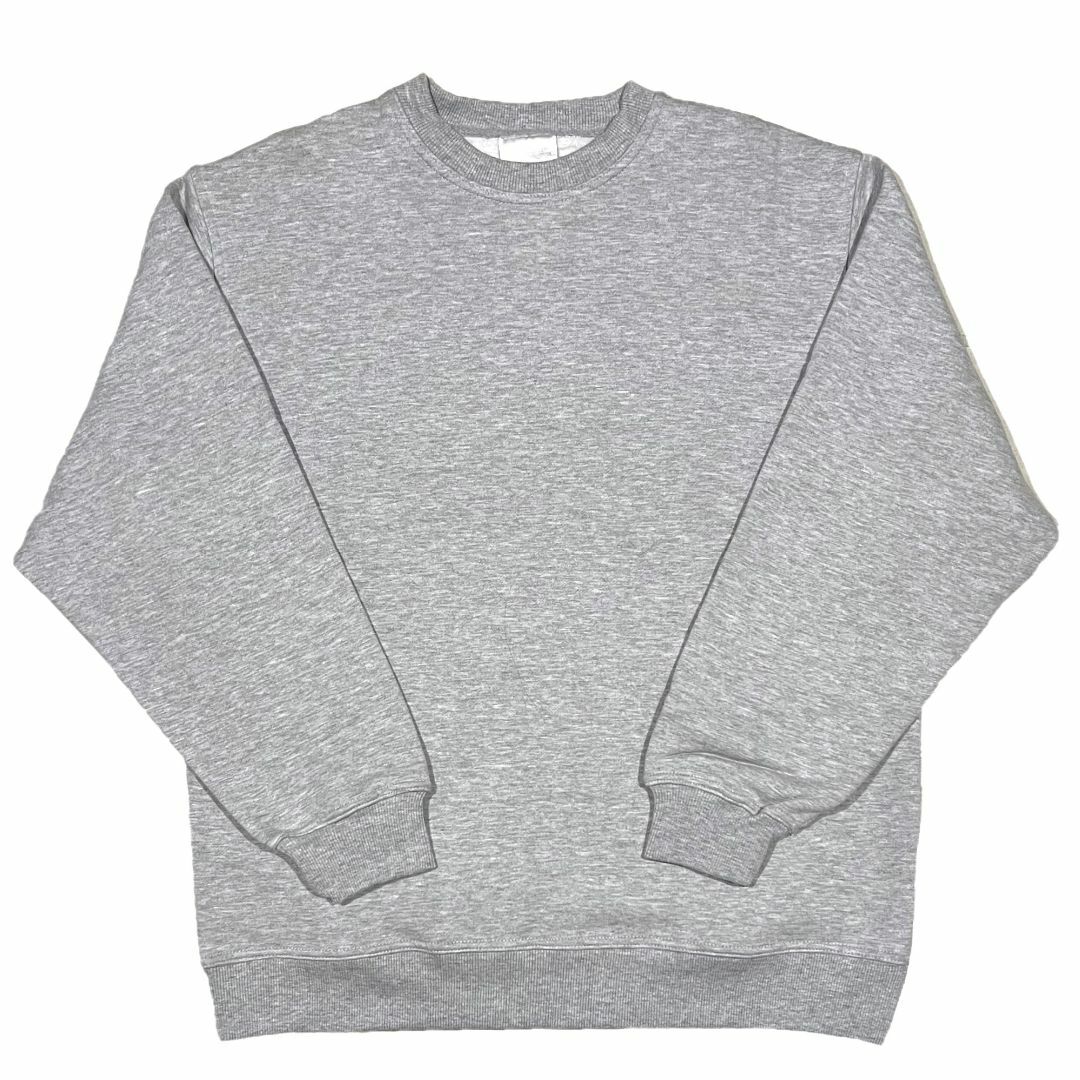 ノーブランド品 プレーン 無地 スウェット トレーナー グレー XLの通販