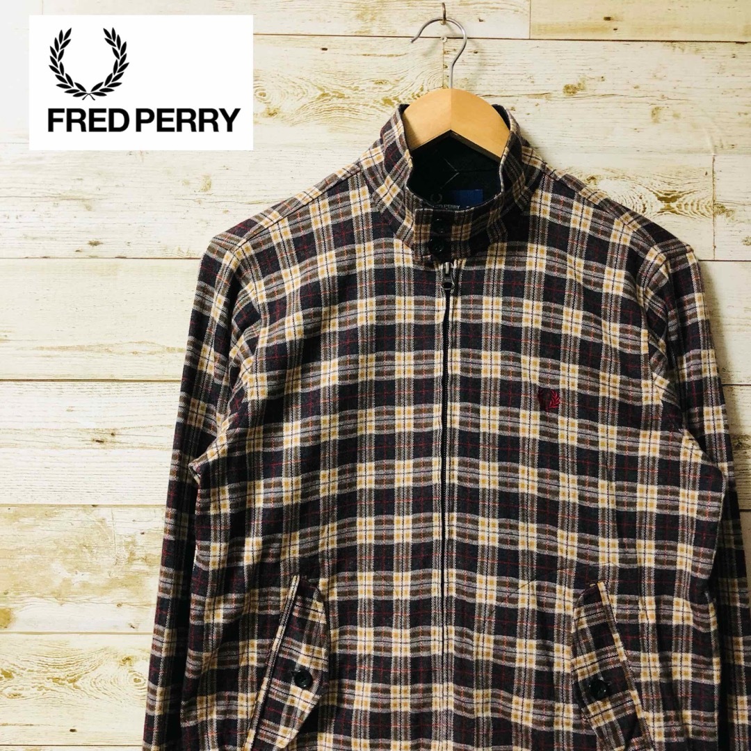 FRED PERRY - フレッドペリー ブルゾン チェック柄 Mサイズの通販 by