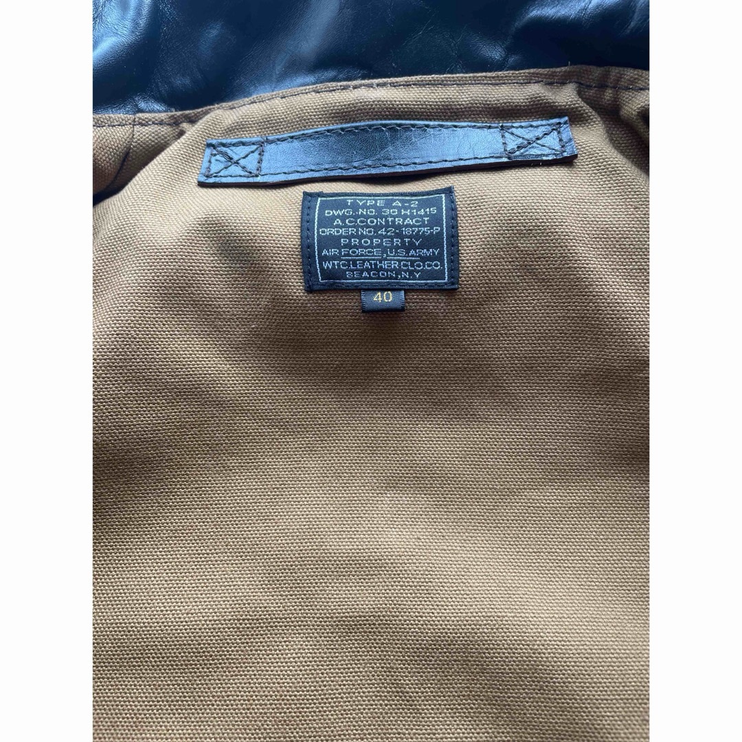 実名復刻 赤リブ A−2 フライトジャケット 馬革 Lの通販 by jpwtc shop