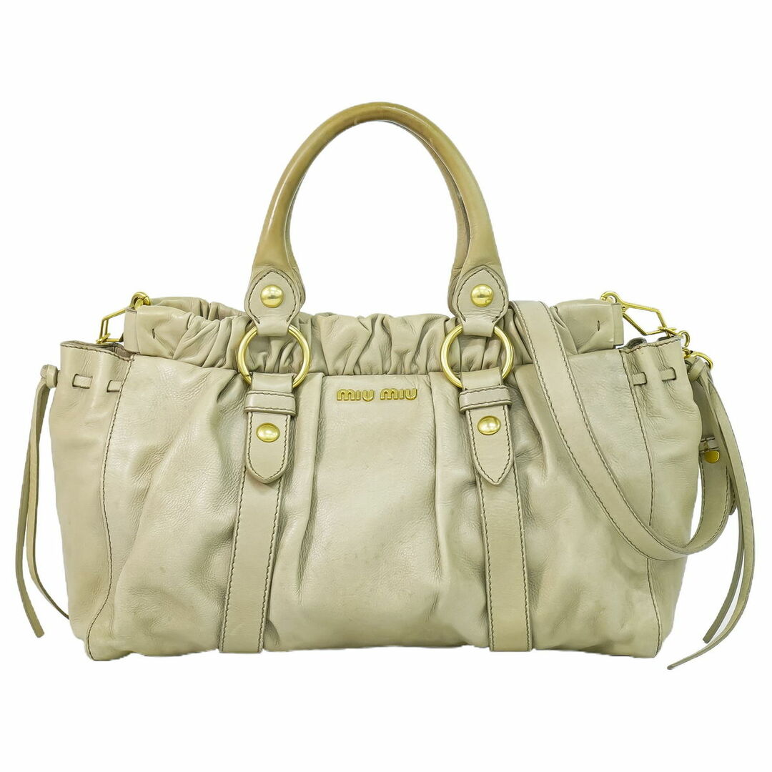 MIU MIU - 本物 ミュウミュウ MIU MIU 2WAY ショルダーバッグ