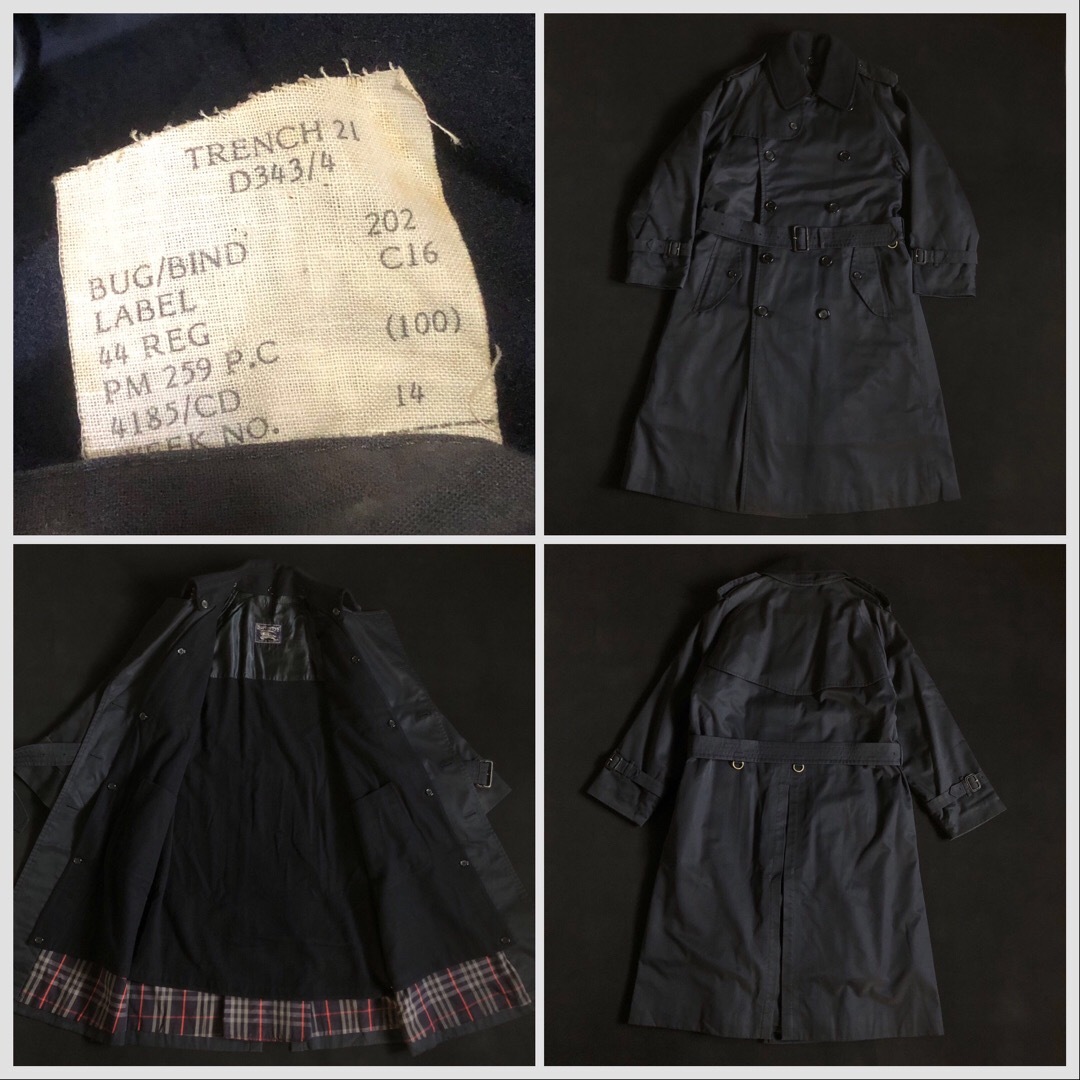 BURBERRY - 美品 80s Vintage Burberrys Trench21 NAVY の通販 by ゆめ