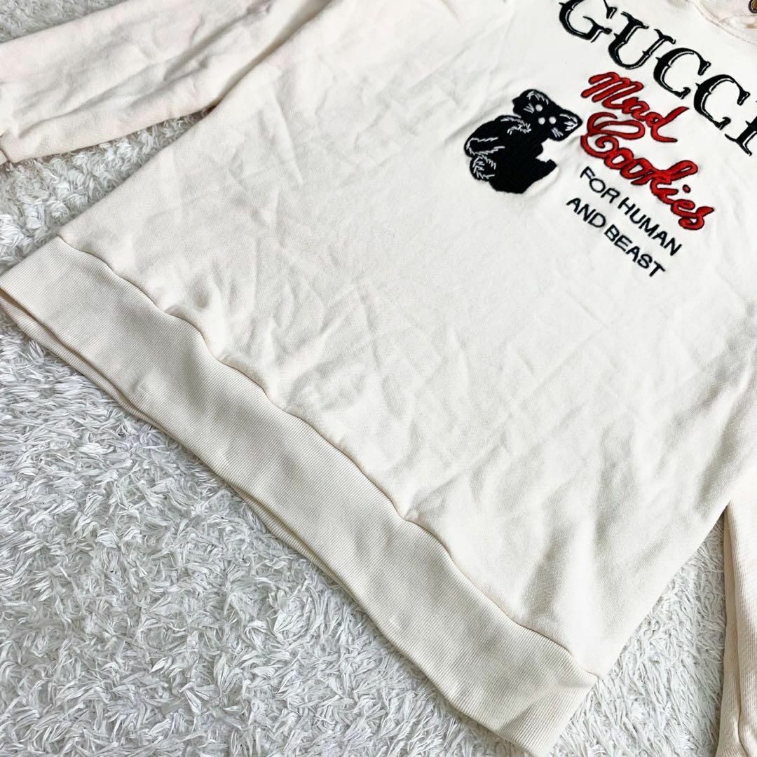 GUCCI - 極美品 GUCCI グッチ キャットデザイン ロゴパーカー 猫 ユニ