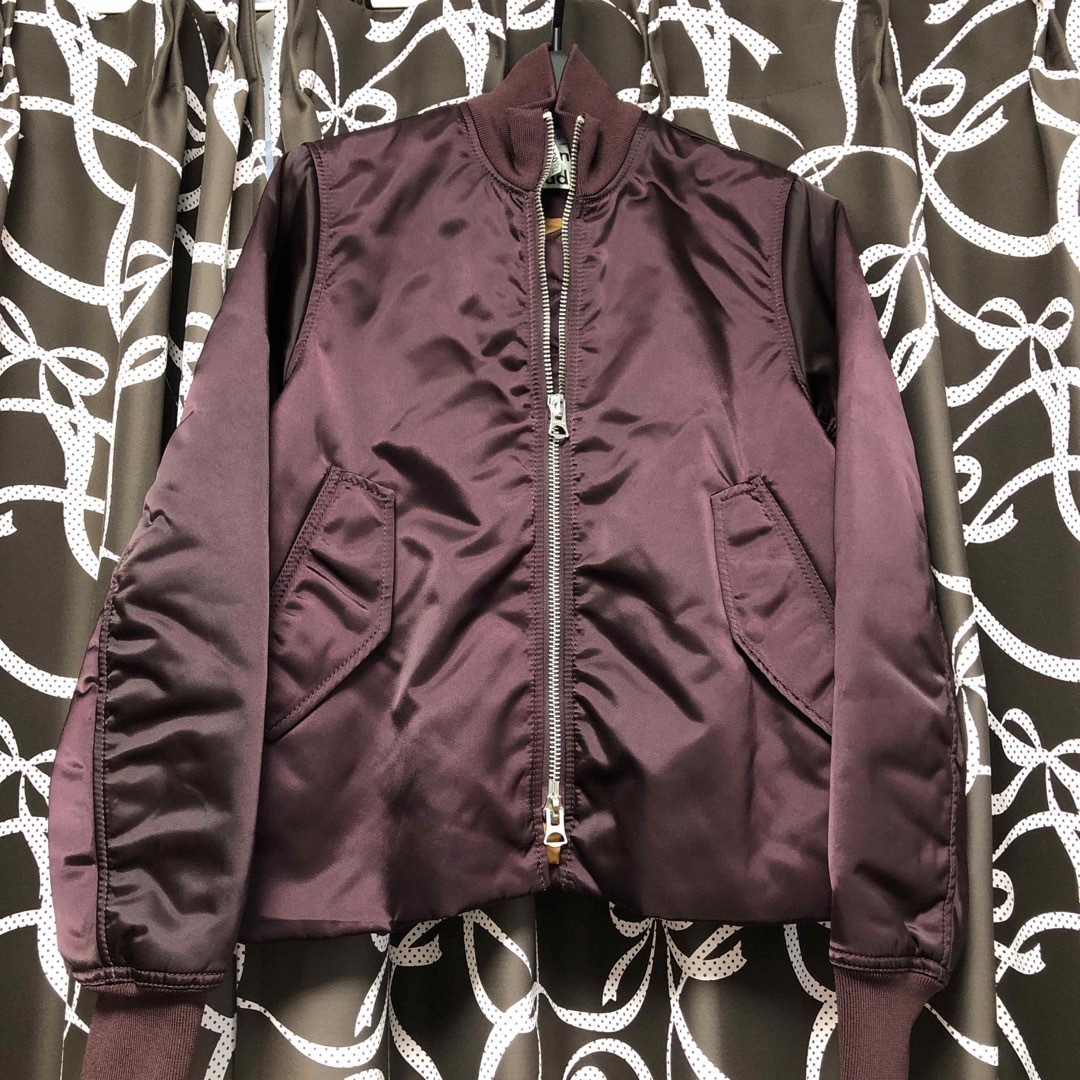 Acne Studios - ACNE studios MA-1 ジャケット パープル ワインレッド