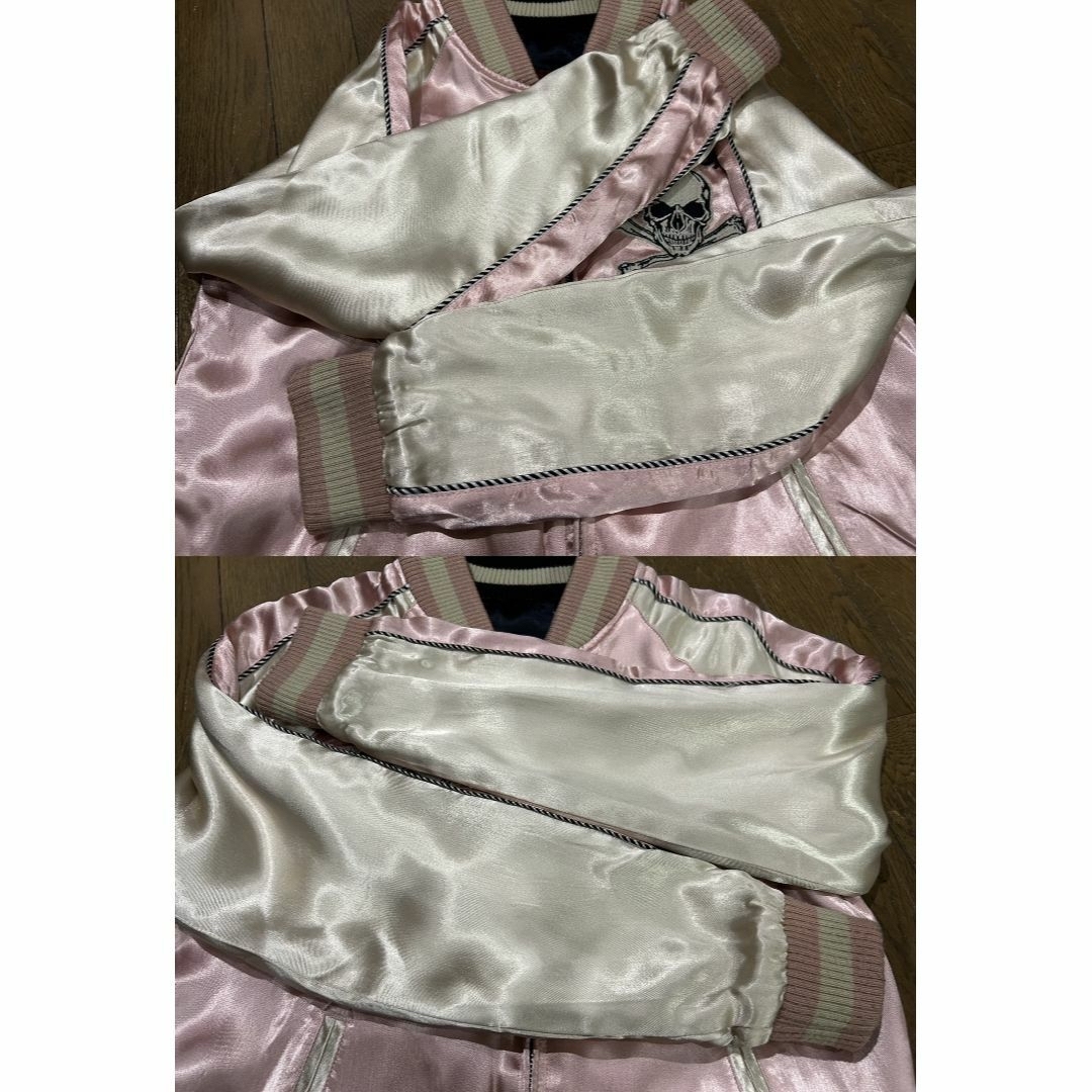 Betty Boop - ＊VANSON×ベティちゃん 刺繍 リバーシブル スカジャン S