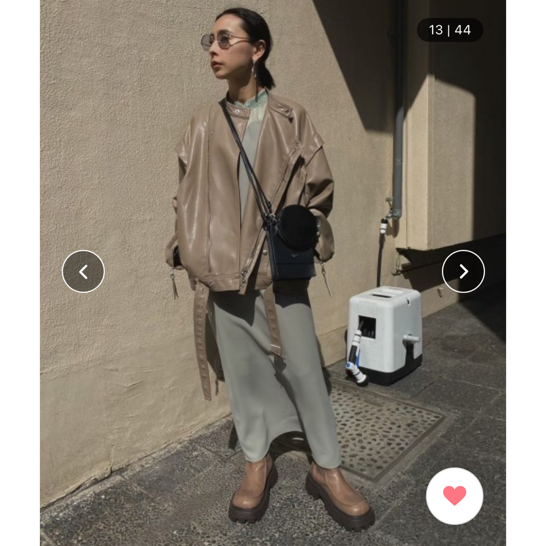 Ameri VINTAGE - AMERI レトロフェイクレザージャケットの通販 by