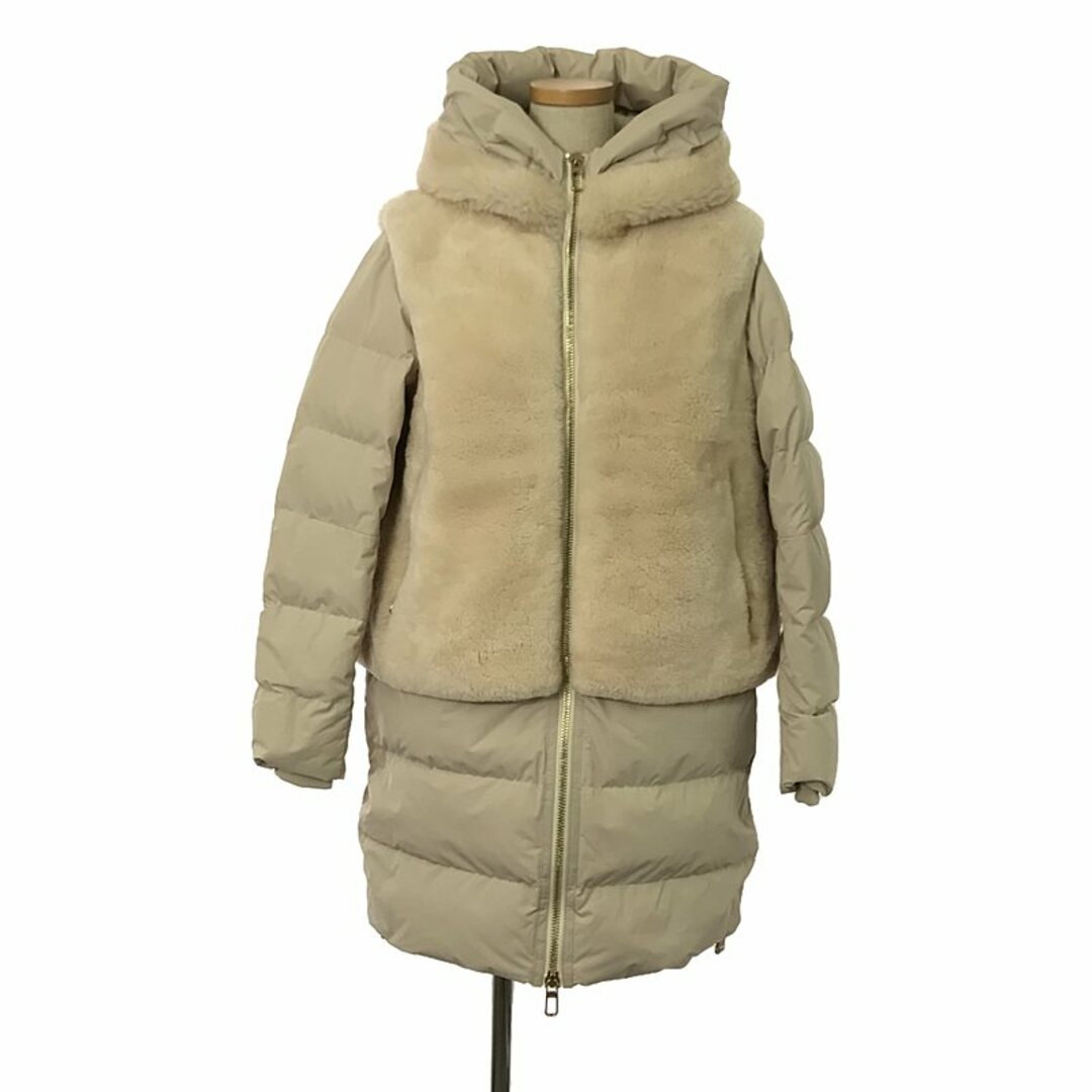 DUNO - DUNO / デュノ | DEA ムートン切り替え ダウンコート | 42