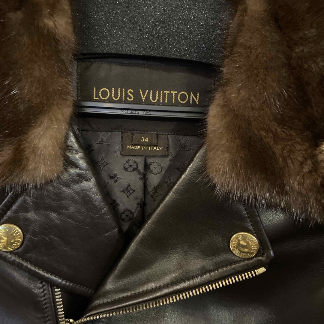 LOUIS VUITTON - 週末限定ルイ.ヴィトン レア ライダースジャケット 34