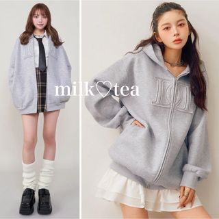 Darich - 新品タグ付き ダーリッチ アップリケDDロゴパーカー グレーの