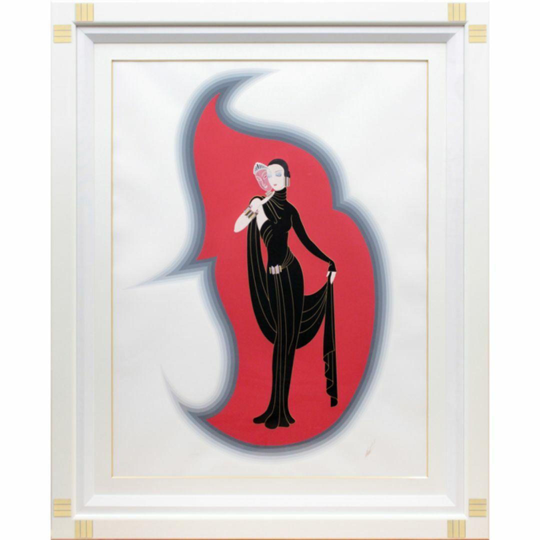 エルテ 「クリスタルマスク」 シルクスクリーン 版画 絵画の通販 by