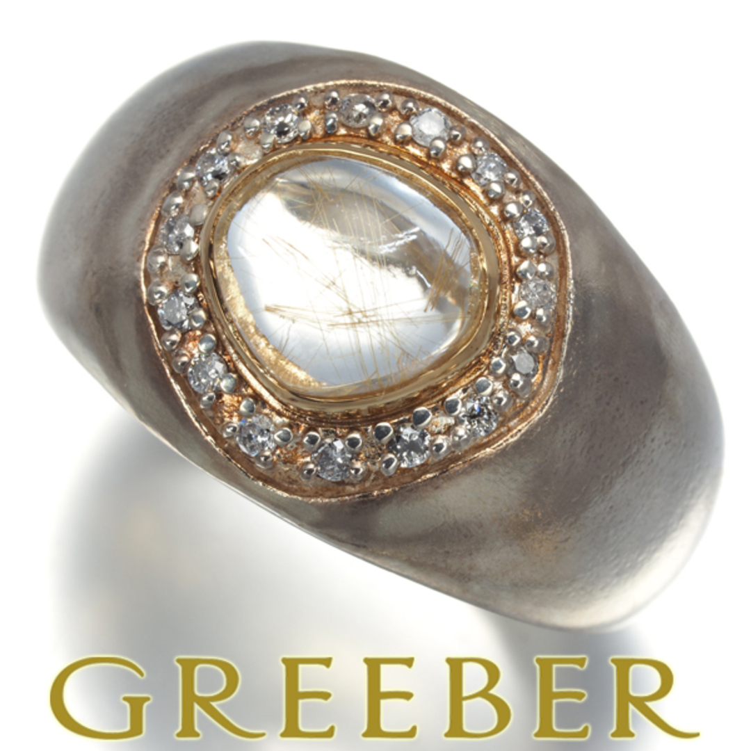 agete - アガット リング ルチルクォーツ ダイヤ ダイヤモンド 0.09ct