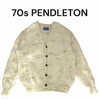 PENDLETON - USA製 70s PENDLETONニットカーディガン ビンテージ ペン