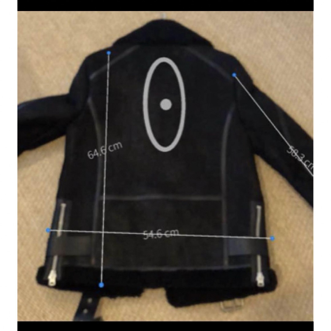 All Saints - オールセインツall saints ムートン ライダース 黒