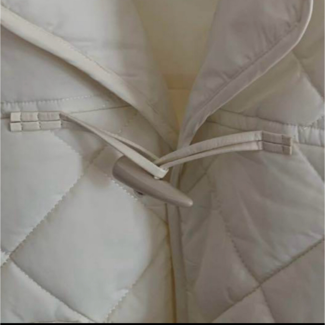 ウィルフリー キルティング トグル ダウン キルティングコート 白の