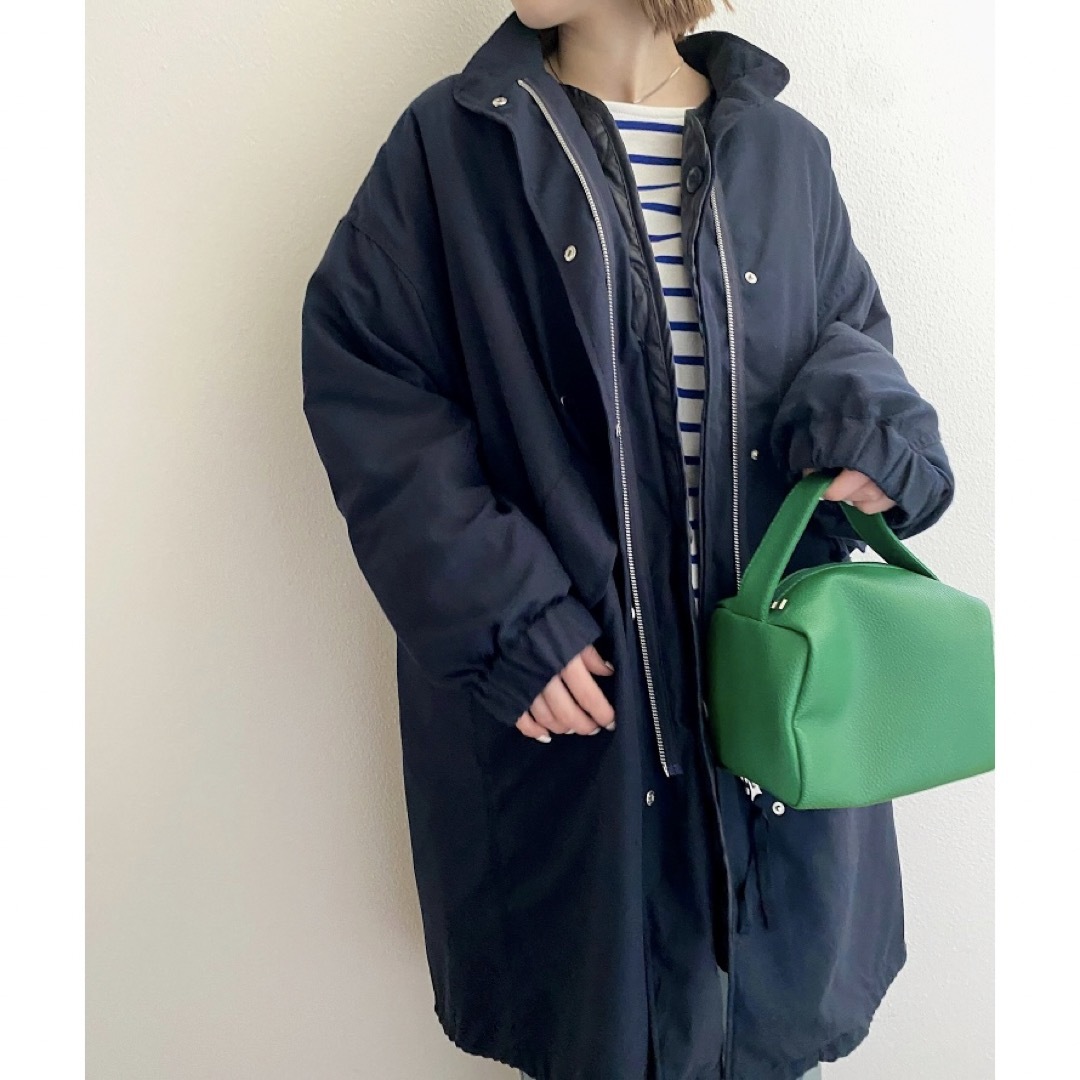 andme アンドミー M-65ライナー付き3WAYモッズコート ダークネイビーの