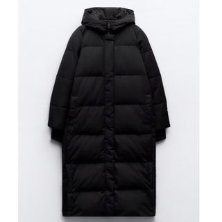 ZARA - ウォーター&ウィンドプロテクション フード ロング ダウン