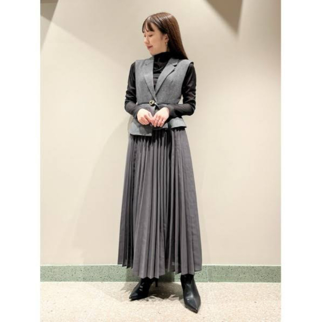 SNIDEL - SNIDEL ジレディティールジャンスカ グレー 0の通販 by Sunny