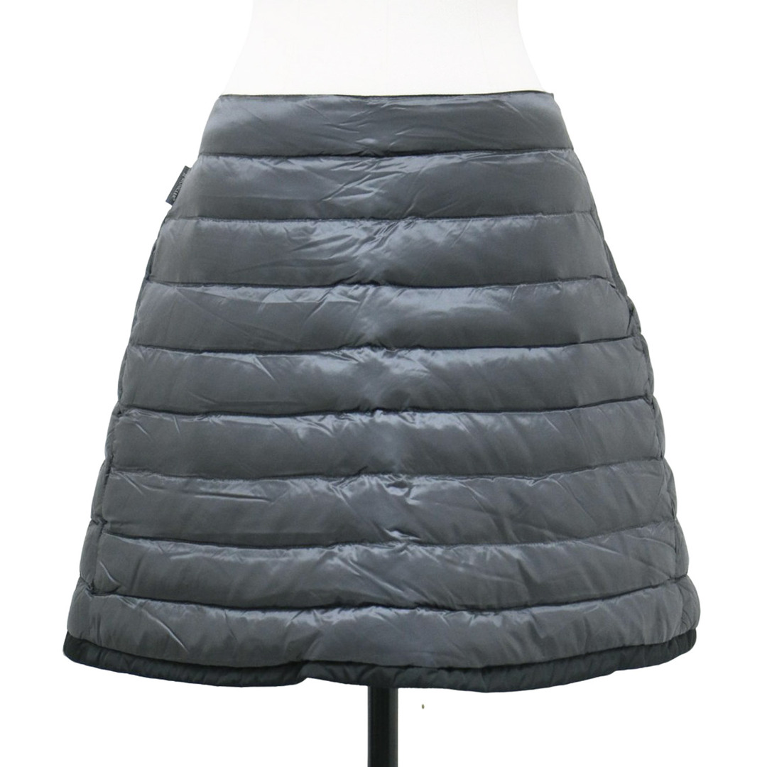 MONCLER GONNA グレーブルーキルティングスカート40