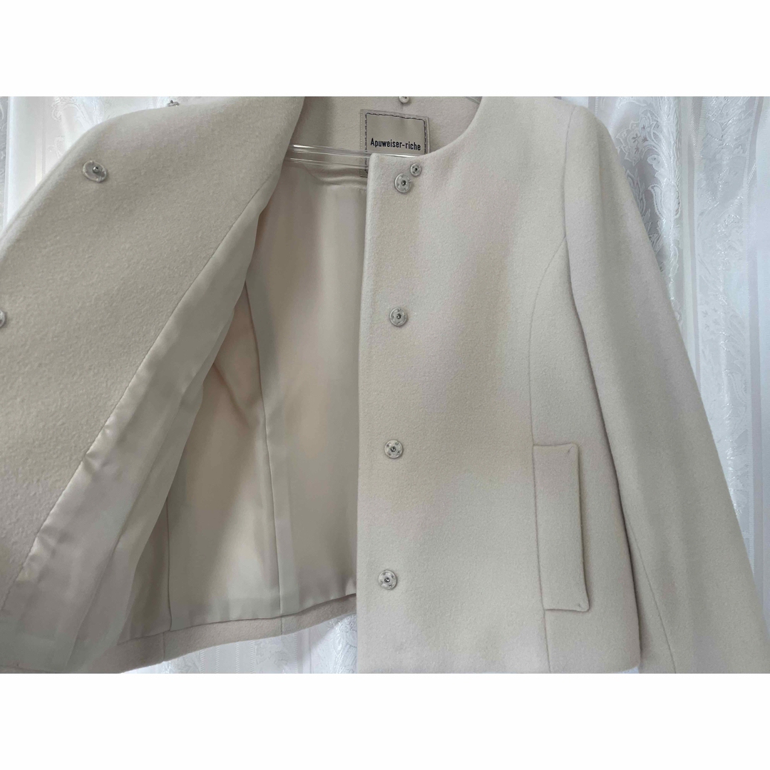 Apuweiser-riche - アプワイザーリッシェ ファー付きショートコート