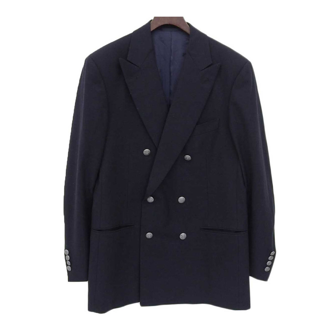 Belvest ウール テーラードジャケット メンズ ネイビー(濃紺) 【中古