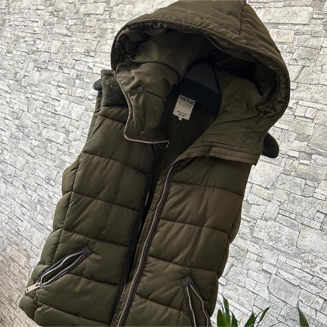 ZARA - フード付きダウンベストの通販 by ハッピードール｜ザラならラクマ