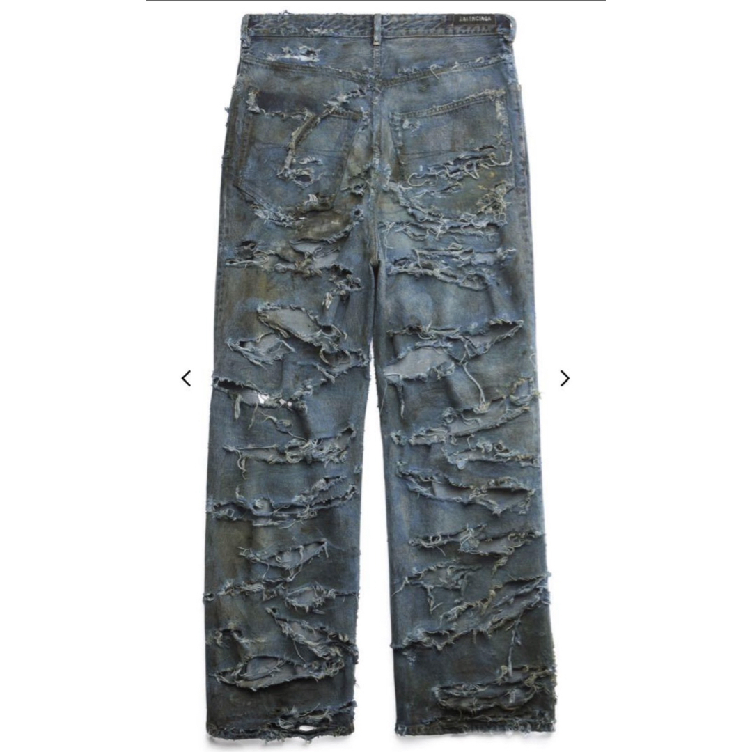 BALENCIAGA - 正規品 BALENCIAGA スーパーデストロイバギーデニム