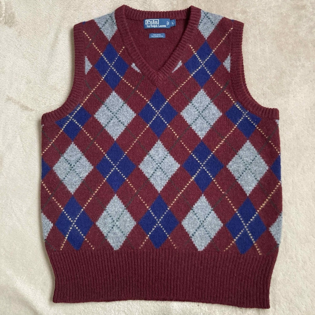 POLO RALPH LAUREN - 90s ポロラルフローレン アーガイル柄 ニット