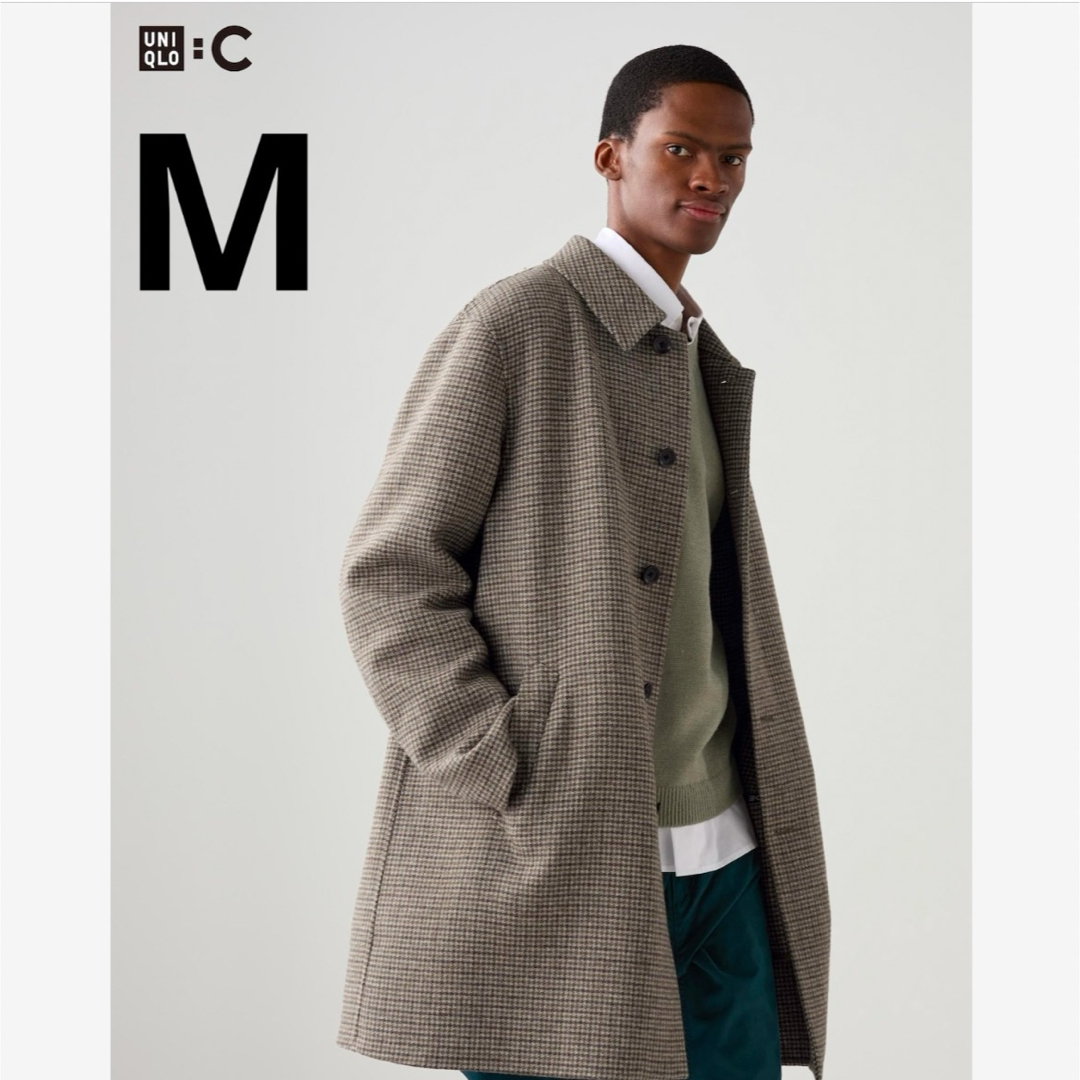 UNIQLO - UNIQLO：C ユニクロC ダブルフェイスコート ブラウン M 新品