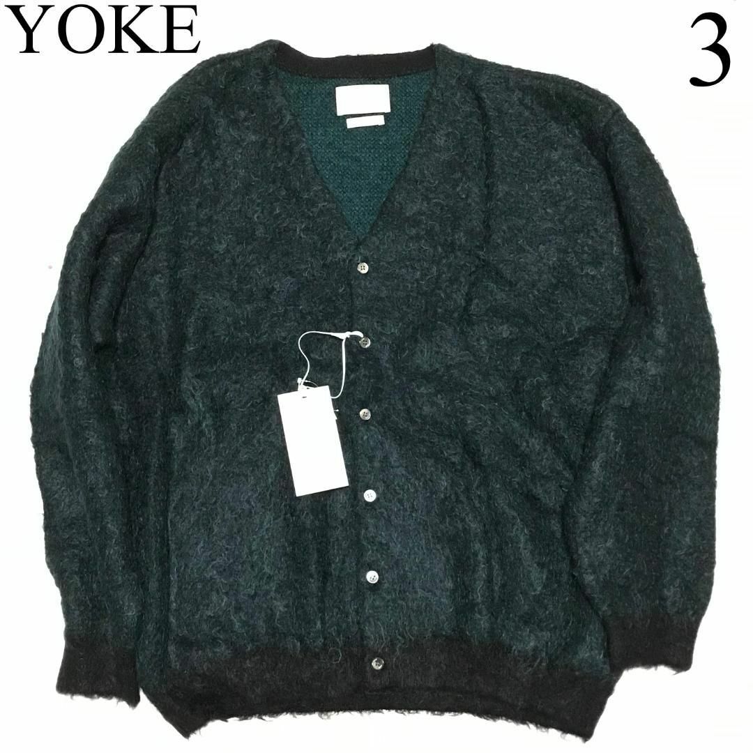 YOKE - 3 YOKE モヘアニット カーディガン 別注 定価63800円 ヨークの