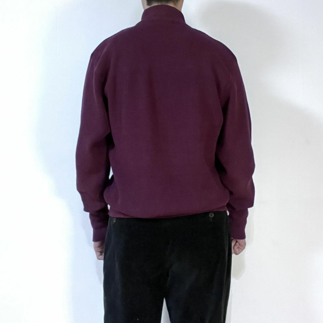 Eddie Bauer - 80s エディーバウアー 黒タグ コットンニット ヘンリー